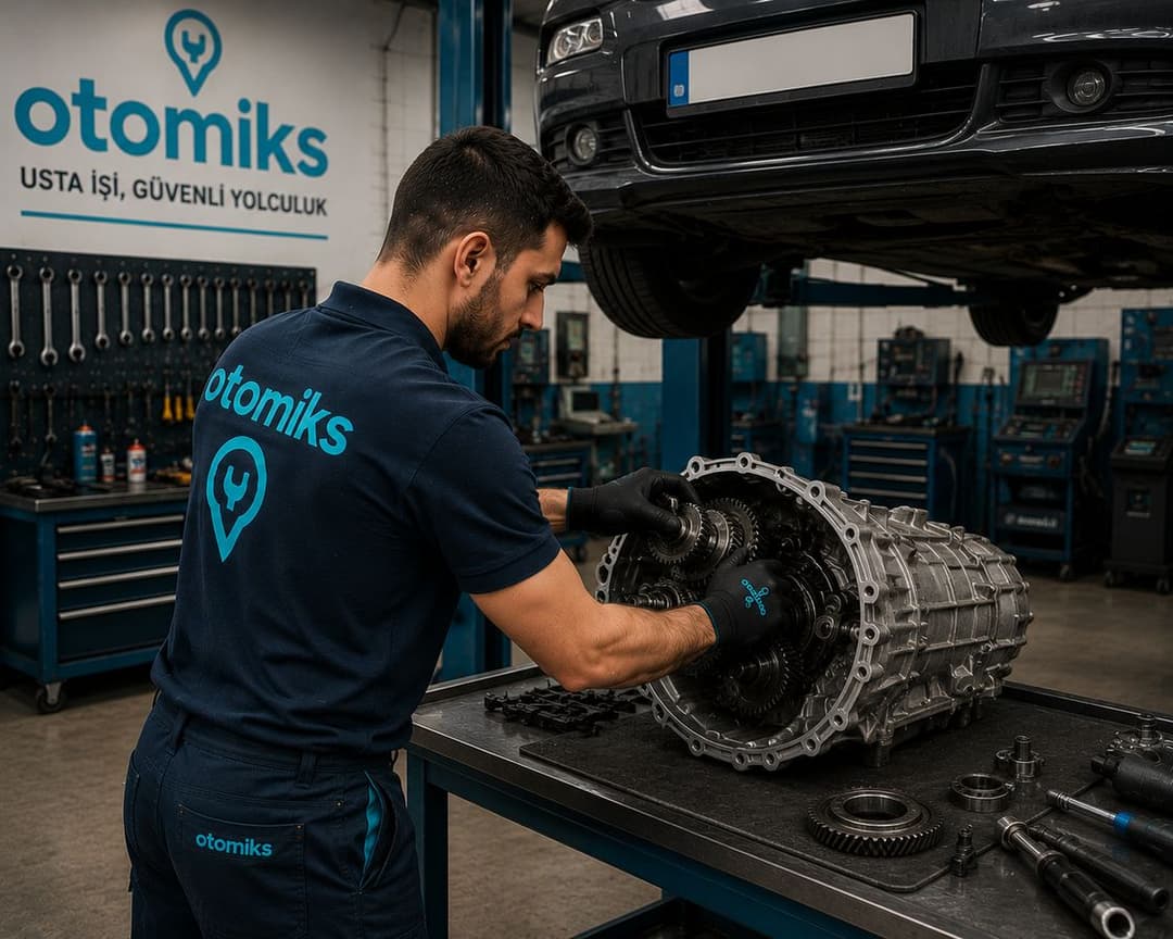 Şanzıman onarımı yapan Otomiks ustası